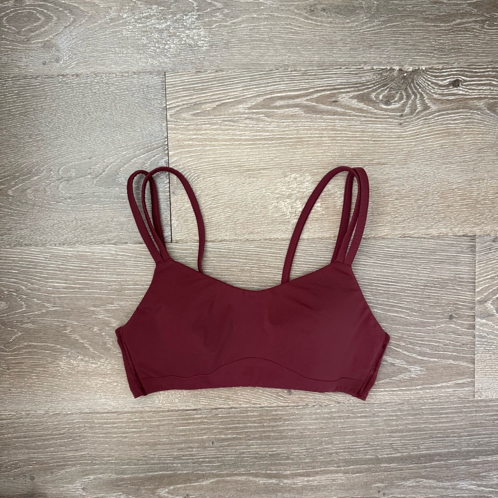 Lululemon Burgundy sports bra size 2